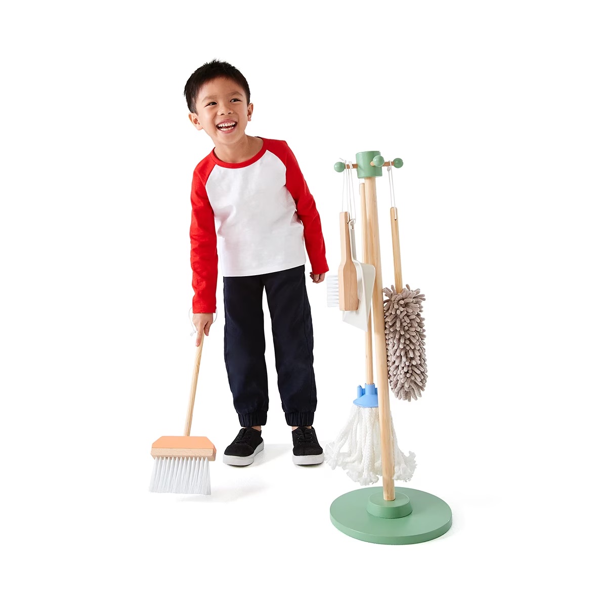 Wooden cleaning set