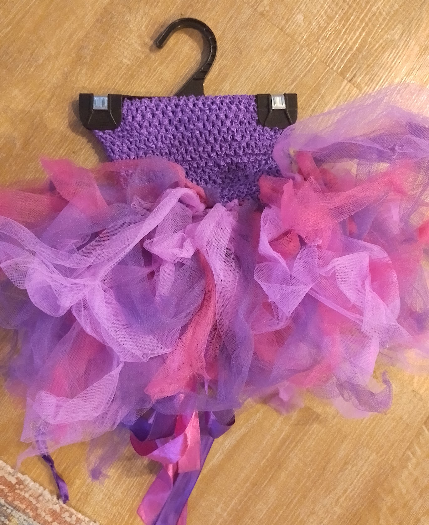 Fluffy purple and pink skirt